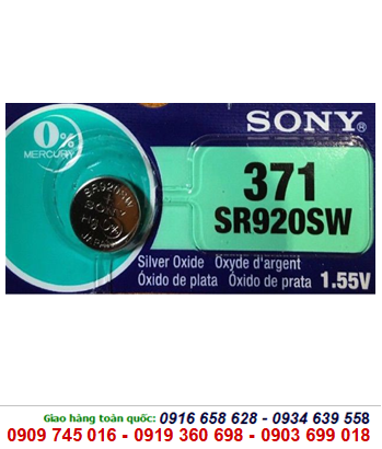 Sony SR920SW-371, Pin đồng hồ Sony SR920SW-371 silver oxide 1.55v